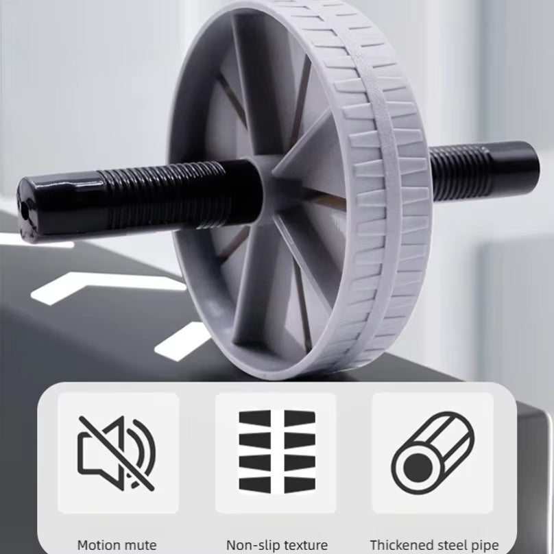 Abdominal Wheel Strong Load Bearing Non-Slip Roller Strengthen Muscle Exercise Equipment Fitness Training Home Use Silent