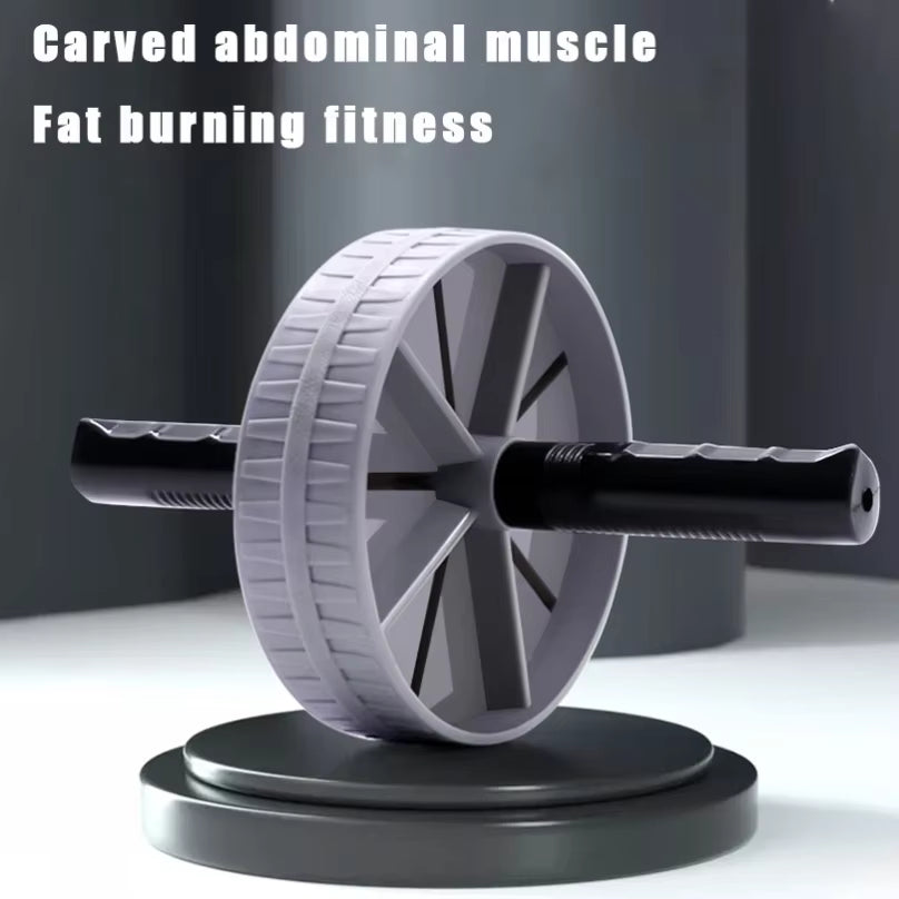 Abdominal Wheel Strong Load Bearing Non-Slip Roller Strengthen Muscle Exercise Equipment Fitness Training Home Use Silent