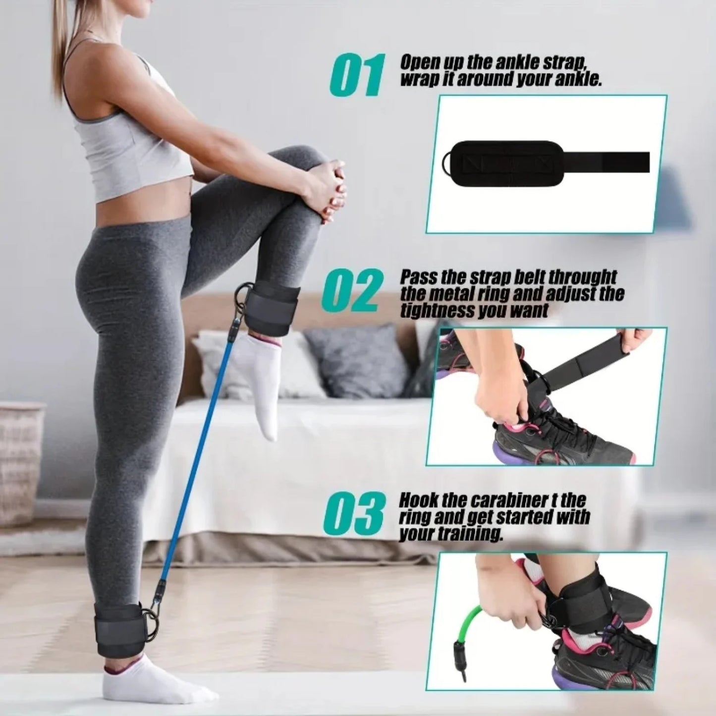 Resistance Bands Set Bodybuilding Gym Equipment Professional Weight Training Fitness Elastic Rubber Bands Workout Expander