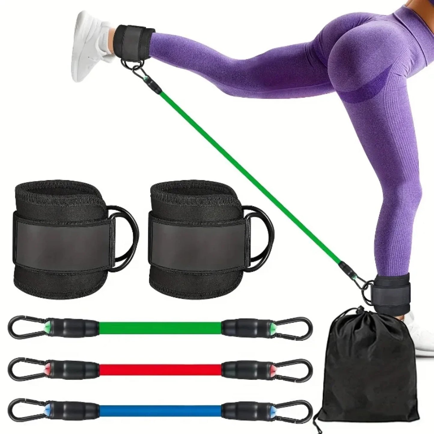 Resistance Bands Set Bodybuilding Gym Equipment Professional Weight Training Fitness Elastic Rubber Bands Workout Expander
