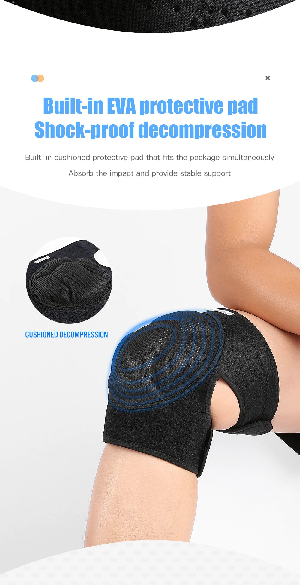 1 pair Knee Pads For Men Women Anti Slip Breathable Knee Sleeves Joint Protective Football Running Cycling Knee Support