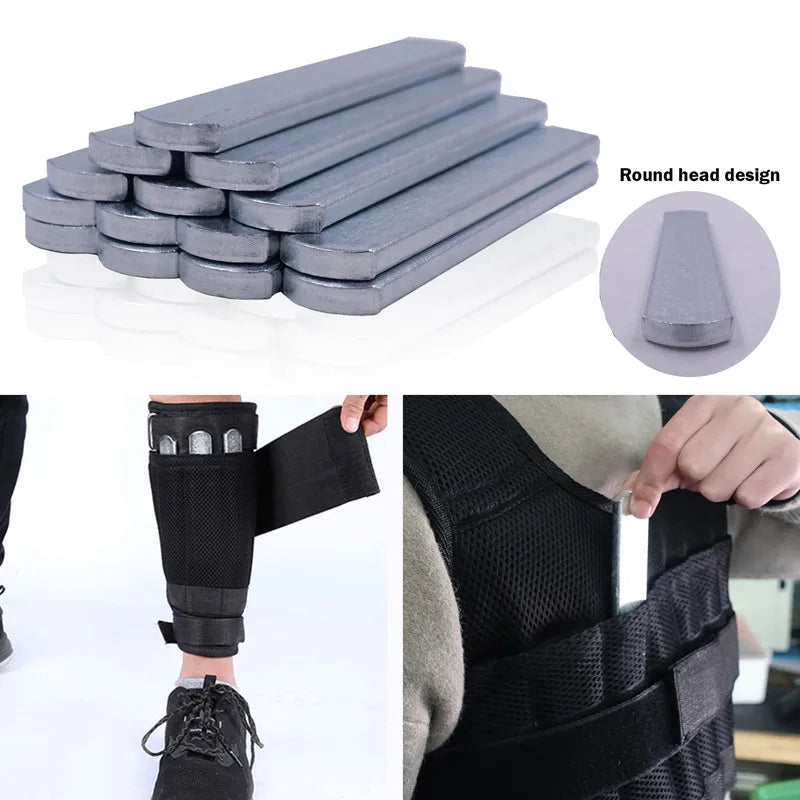 15-50kg Adjustable Weight Vest Weighted Fitness Training Set With Steel Plate Weighted Bracelet Ankle Bodybuilding Accessories