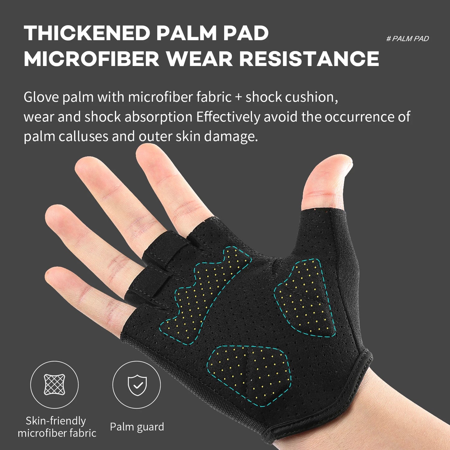 Sports Fitness Gloves Equipment Non-slip Handguards Gym Gloves Bench Press Barbell Fitness Protective Gear
