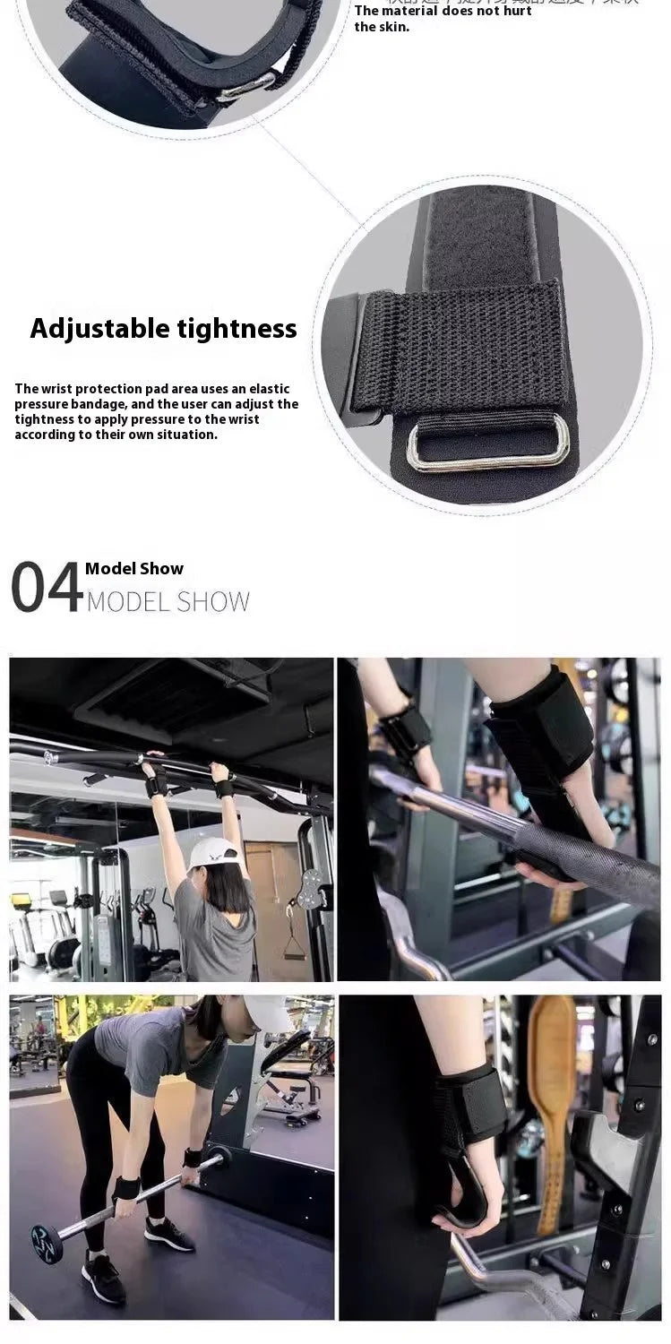 Wrist Straps Weight Lifting Chin-up Crossfit Compression Wristbands Home Gym Equipment Hand Brace Wrist Support Bodybuilding