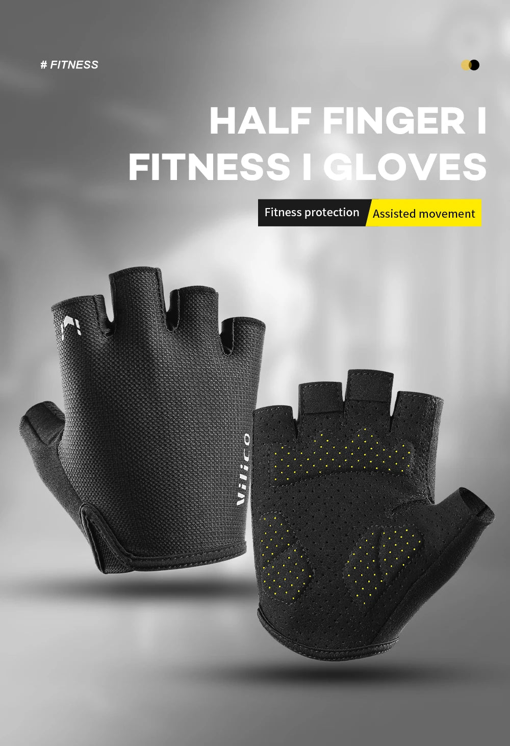 Sports Fitness Gloves Equipment Non-slip Handguards Gym Gloves Bench Press Barbell Fitness Protective Gear