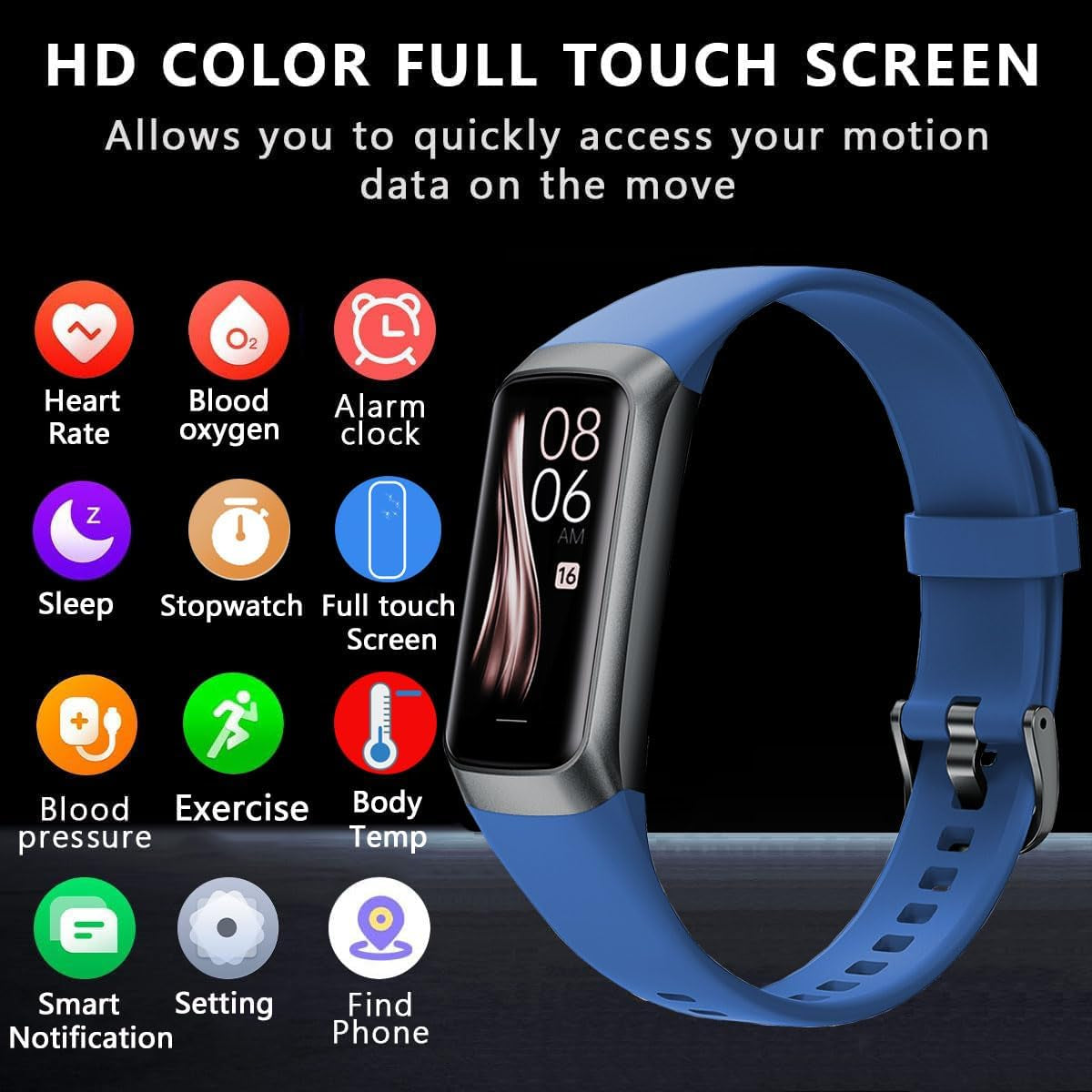 Fitness Tracker (Blue)
