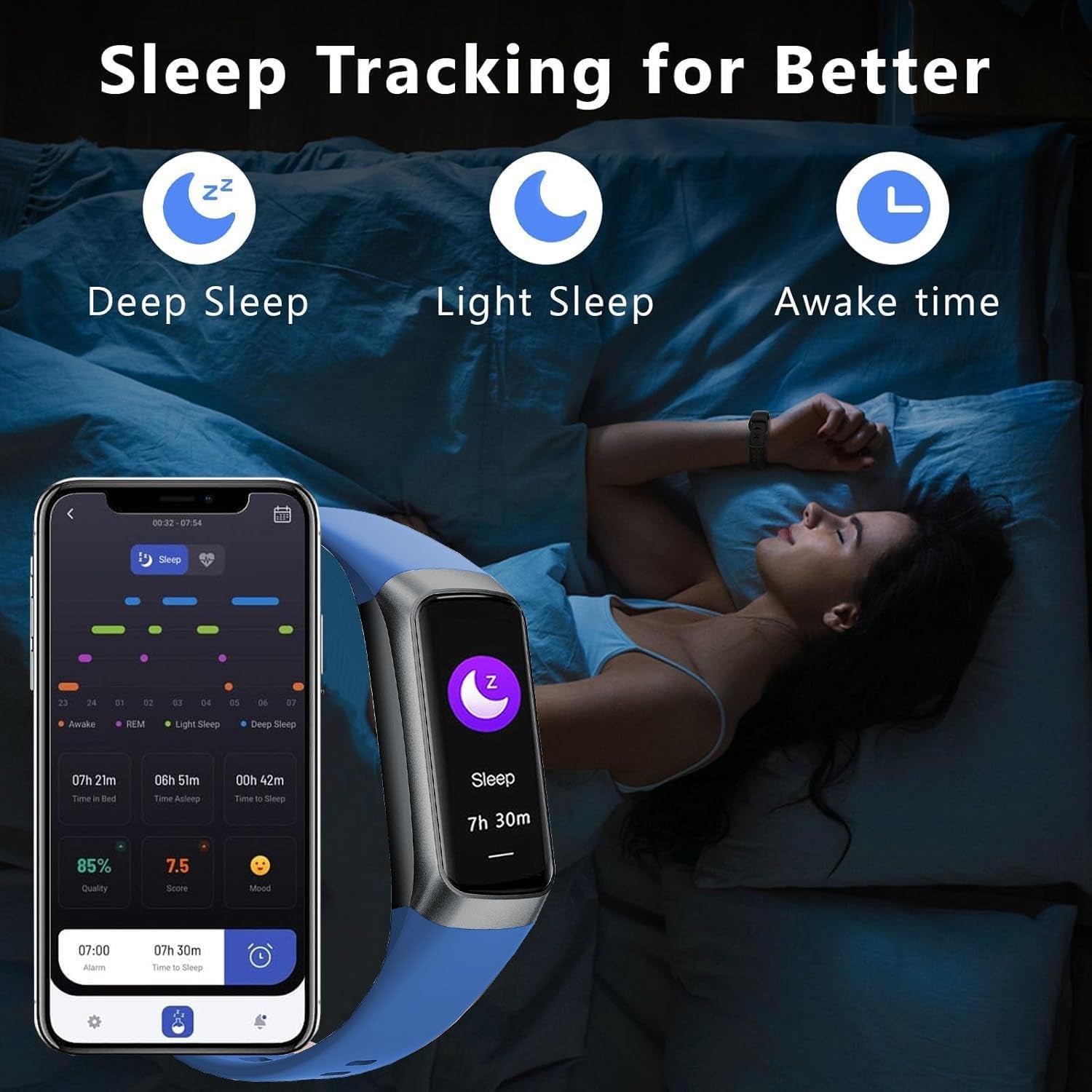 Fitness Tracker (Blue)