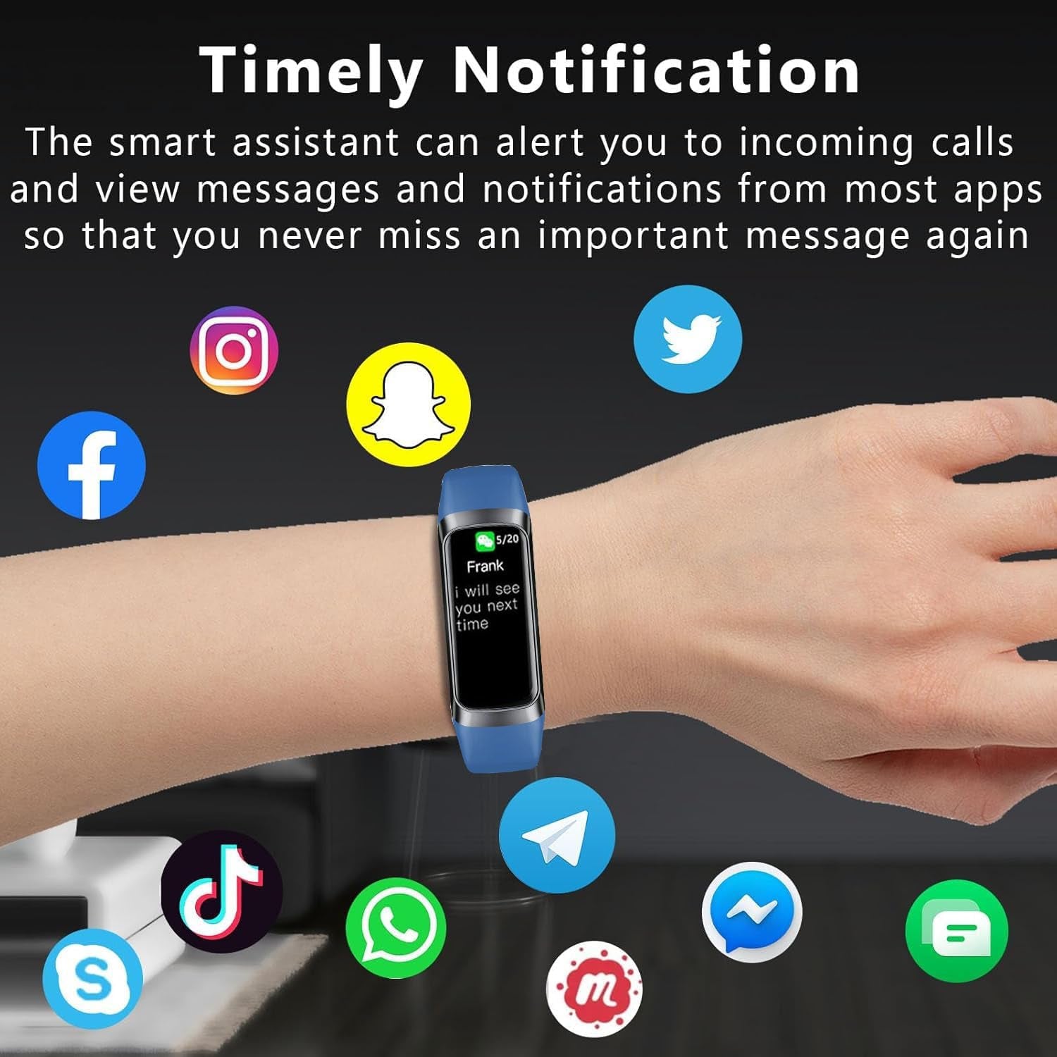 Fitness Tracker (Blue)