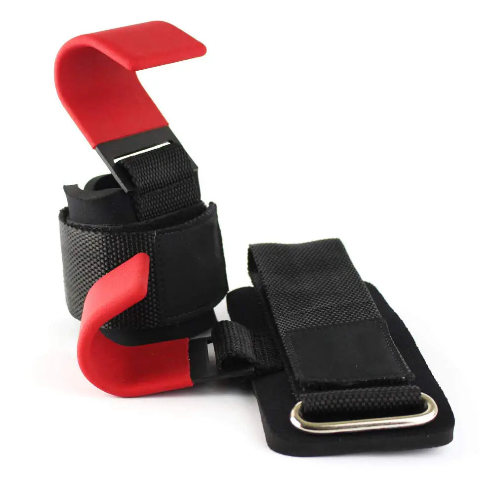 Weight Lifting Hook Grips With Wrist Wraps Hand-Bar Wrist Strap  Gym Fitness Hook Weight Strap Pull-Ups Power Lifting Gloves