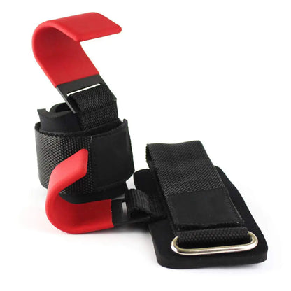 Weight Lifting Hook Grips With Wrist Wraps Hand-Bar Wrist Strap  Gym Fitness Hook Weight Strap Pull-Ups Power Lifting Gloves