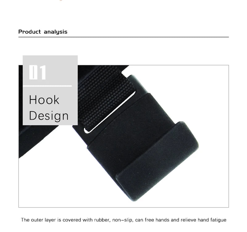 Weight Lifting Hook Grips With Wrist Wraps Hand-Bar Wrist Strap  Gym Fitness Hook Weight Strap Pull-Ups Power Lifting Gloves