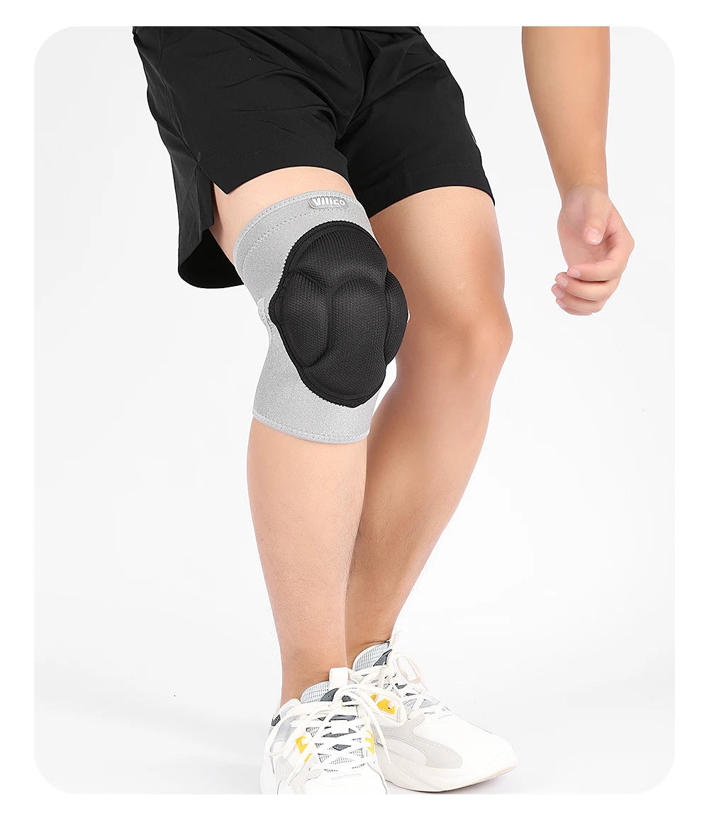 1 pair Knee Pads For Men Women Anti Slip Breathable Knee Sleeves Joint Protective Football Running Cycling Knee Support