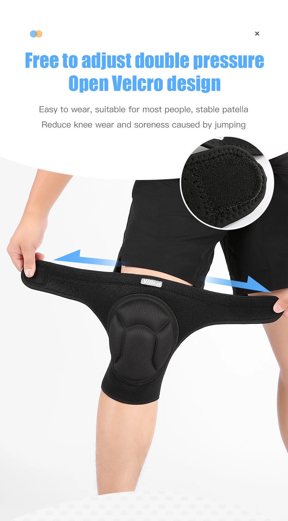 1 pair Knee Pads For Men Women Anti Slip Breathable Knee Sleeves Joint Protective Football Running Cycling Knee Support