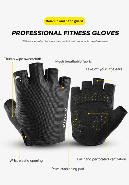 Sports Fitness Gloves Equipment Non-slip Handguards Gym Gloves Bench Press Barbell Fitness Protective Gear