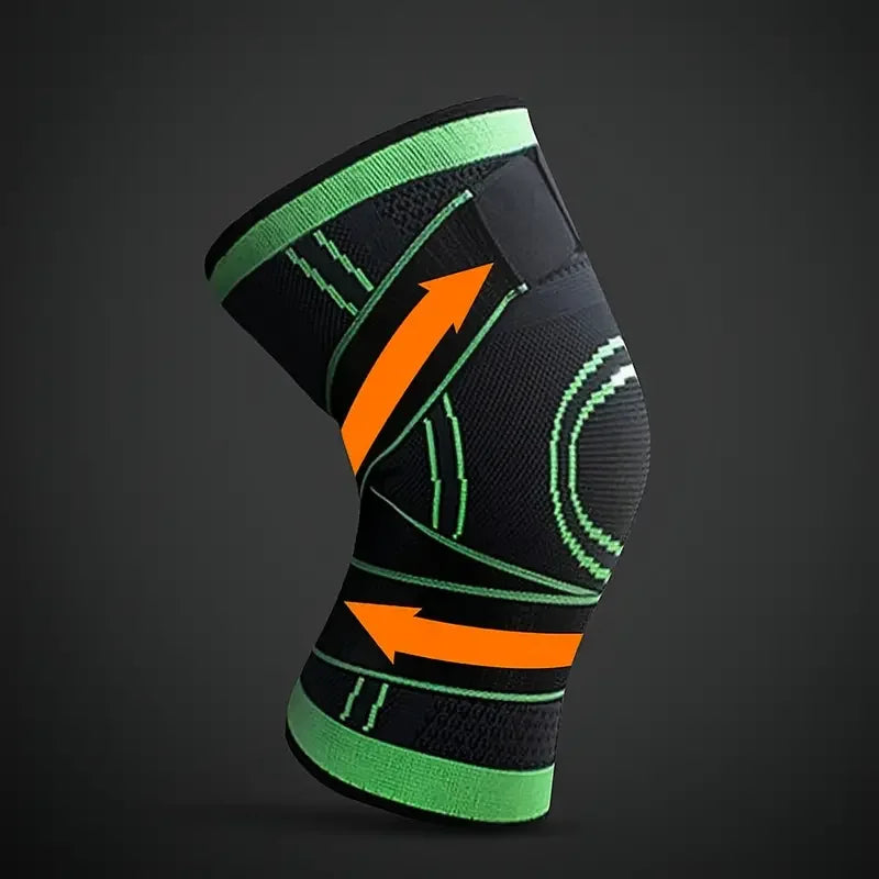 1PC Sports Knee Pad Pressurized Elastic Knee For Knee Pads For Running Hiking Meniscus Tear Arthritis Joint Pain Relief