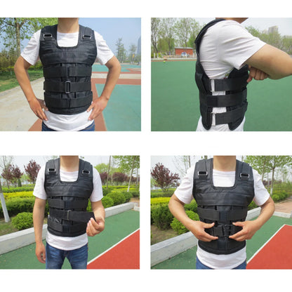 Weighted Vest Weight Jacket Oxford Cloth Weight Training Vest Comfortable Weight Loading Vest Adjustable for Strength Training