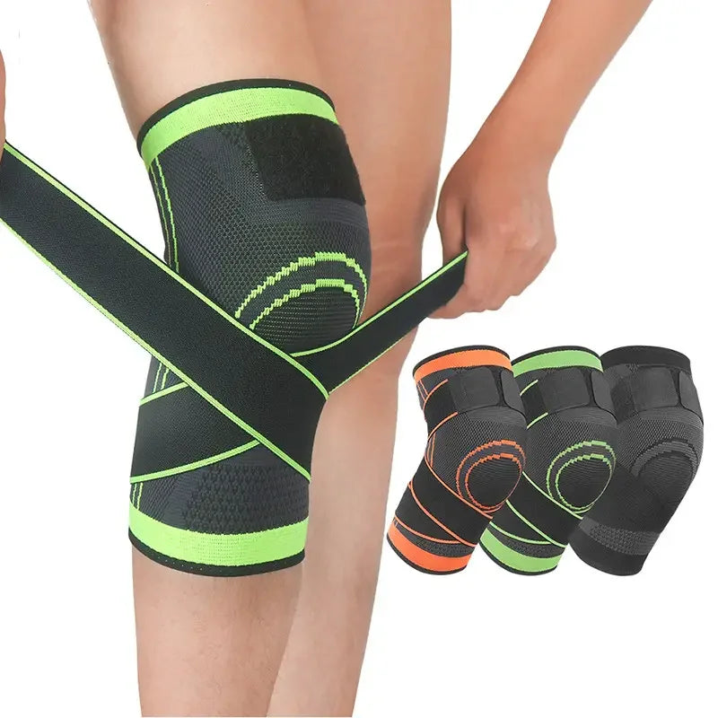 1PC Sports Knee Pad Pressurized Elastic Knee For Knee Pads For Running Hiking Meniscus Tear Arthritis Joint Pain Relief