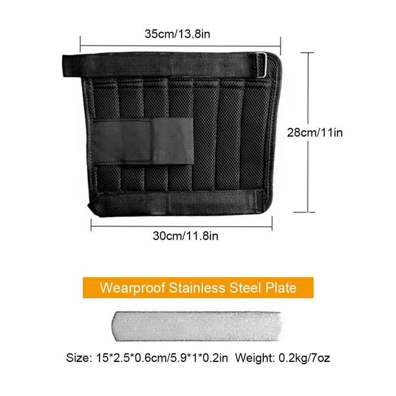 15-50kg Adjustable Weight Vest Weighted Fitness Training Set With Steel Plate Weighted Bracelet Ankle Bodybuilding Accessories