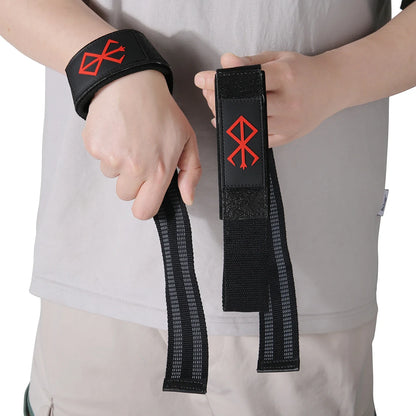 Wrist Straps for Weightlifting, Bodybuilding, Powerlifting, Wristband Support, Weightlifting, Gym, Berserk Lifting Straps