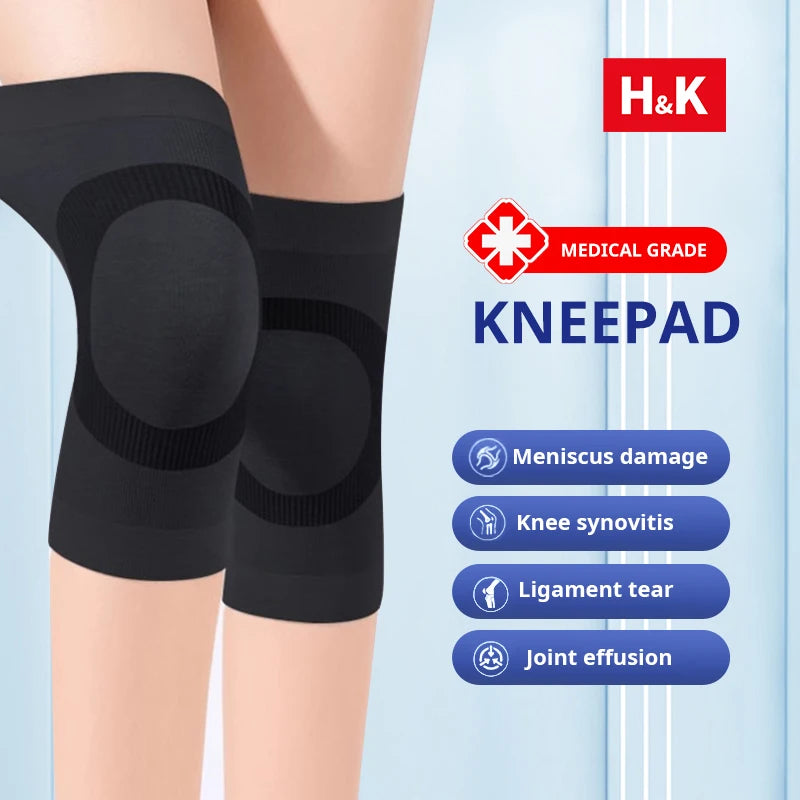 Black Thin Knee Support Knee Pads for Running Medical Knee Pads Tear Arthritis Joint Pain Relief prevention of muscle injur